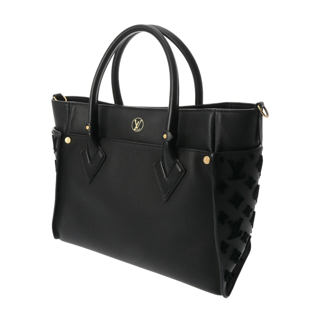 Louis Vuitton Side On Handbag My Black Calfskin Noir Monogram